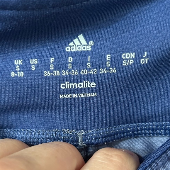 Adidas Climalite (S) Crop workout legging keyhole pocket - Picture 3 of 7